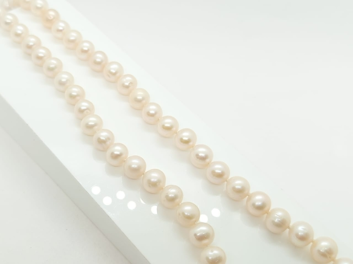 718070045 КОЛЬЕ ЖЕМЧУГ (Au 585)