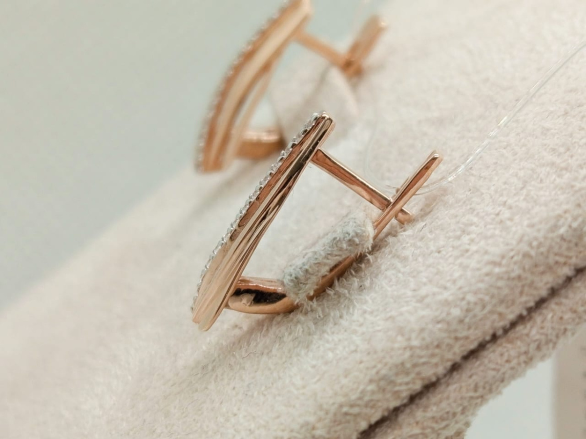 СЕРЬГИ С КАМНЯМИ (Au 585)