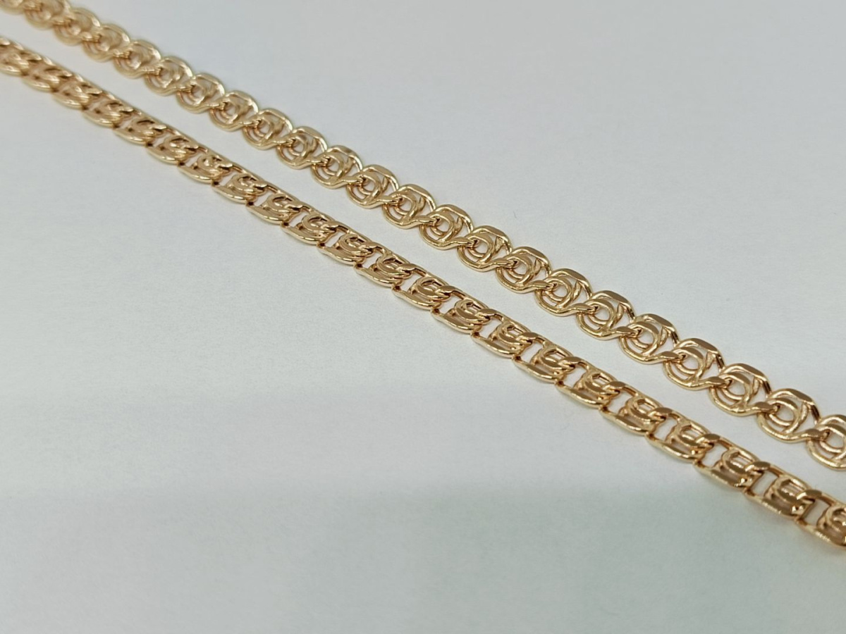 ЦПЛ585 ЦЕПЬ ПУСТОТЕЛАЯ Лав (Au 585)