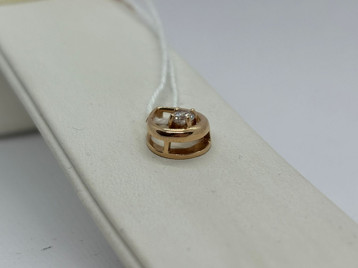 ПОДКМ585 ПОДВЕСКА С КАМНЕМ (Au 585)