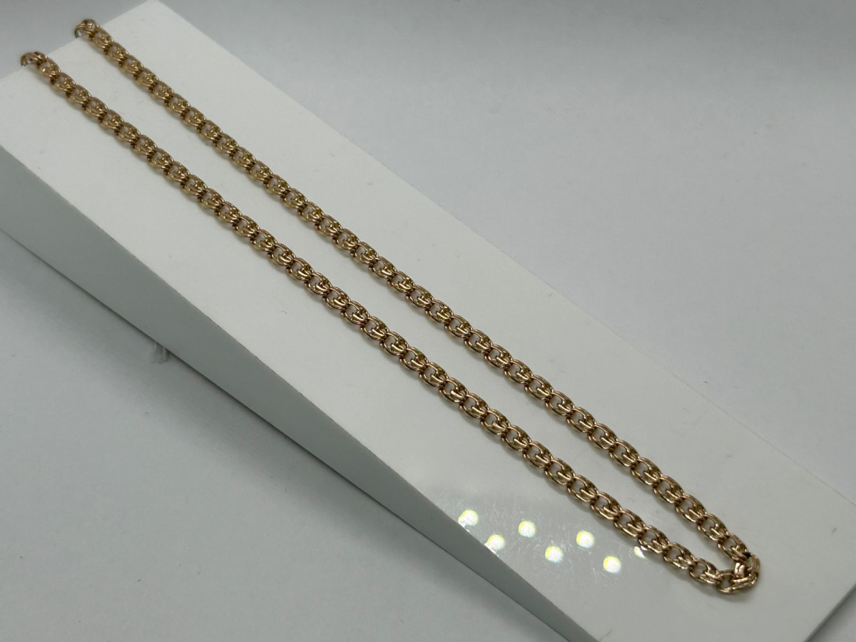 ЦЛБС585 ЦЕПЬ ПОЛНОВЕСНАЯ Бисмарк (Au 585) ЦЛБС585 ЦЕПЬ ПОЛНОВЕСНАЯ Бисмарк (Au 585)