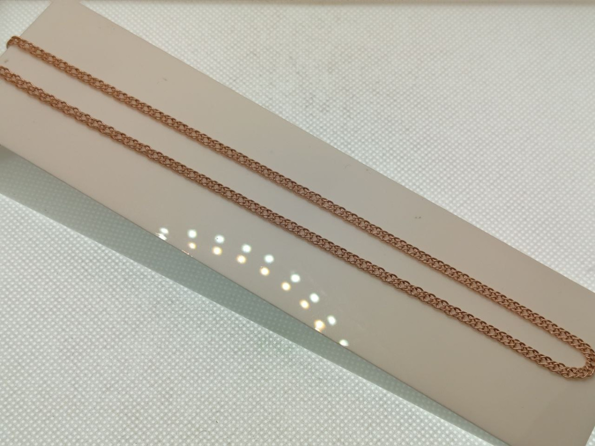 НЦ 12-076ПГ ЦЕПЬ ПУСТОТЕЛАЯ Ромб двойной (Au 585)