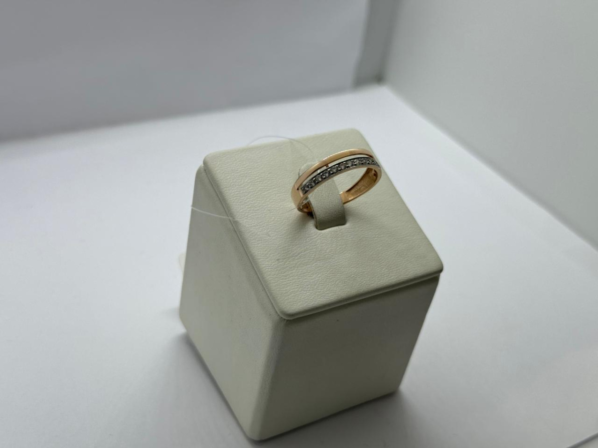 КОЛЬЦО С КАМНЯМИ (Au 585)