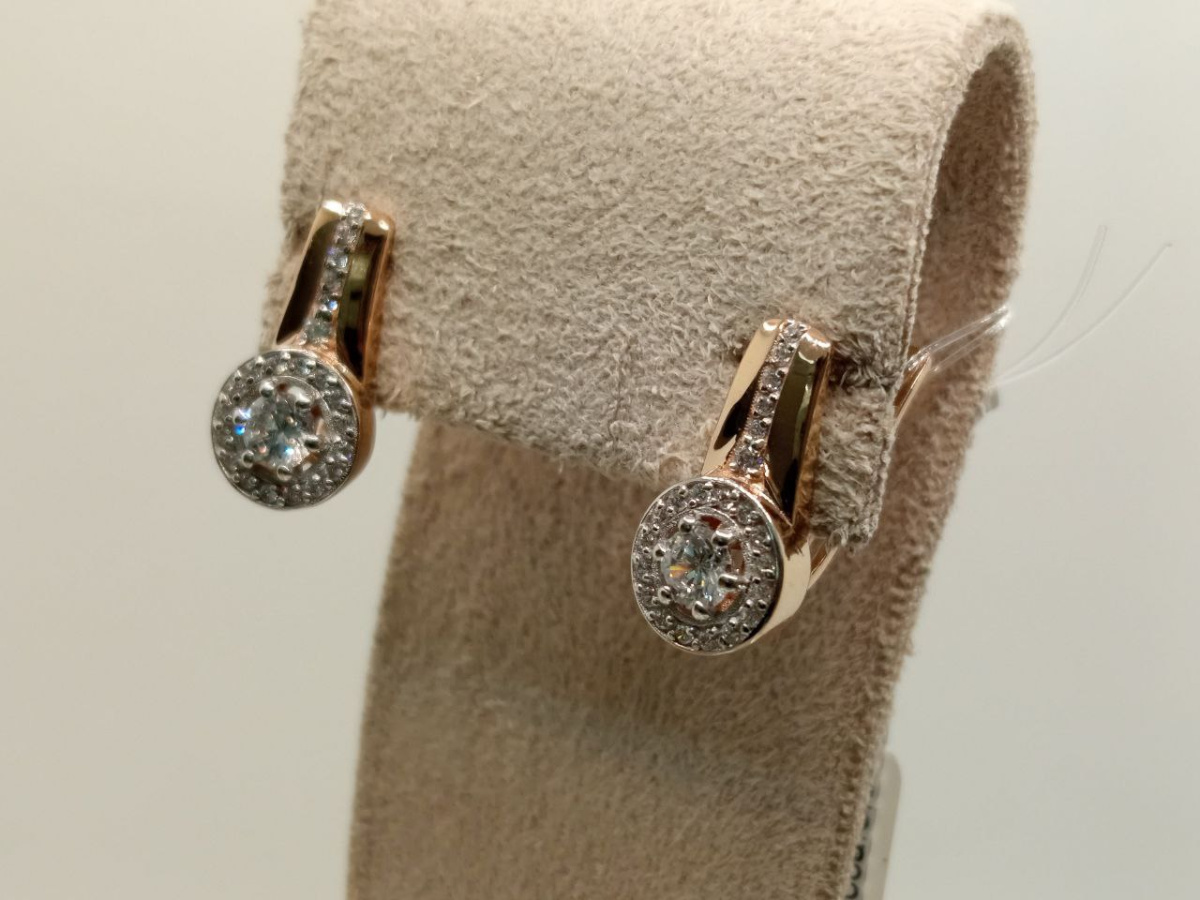 СЕРЬГИ С КАМНЯМИ (Au 585)