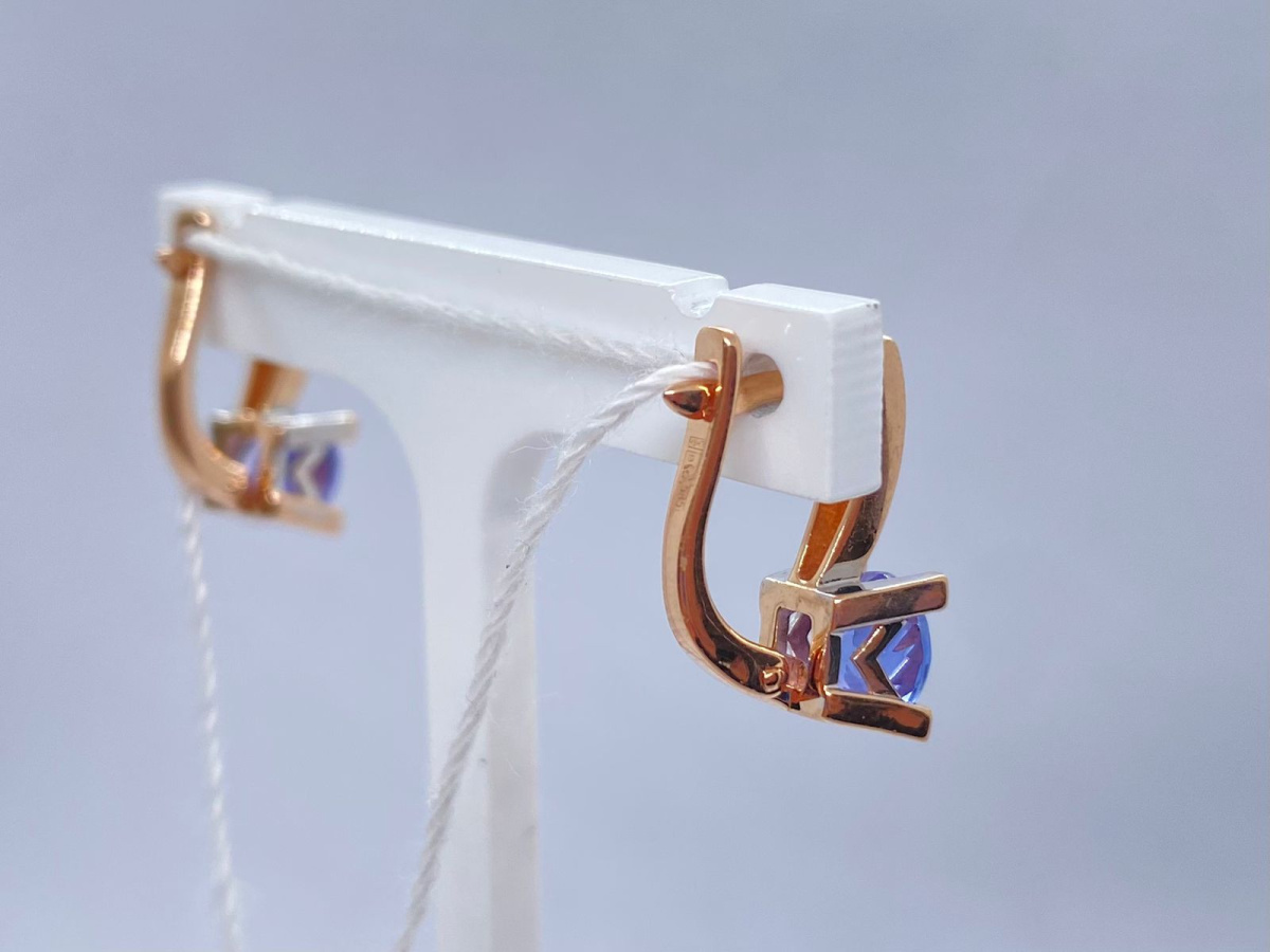 СЕРЬГИ С КАМНЕМ (Au 585)