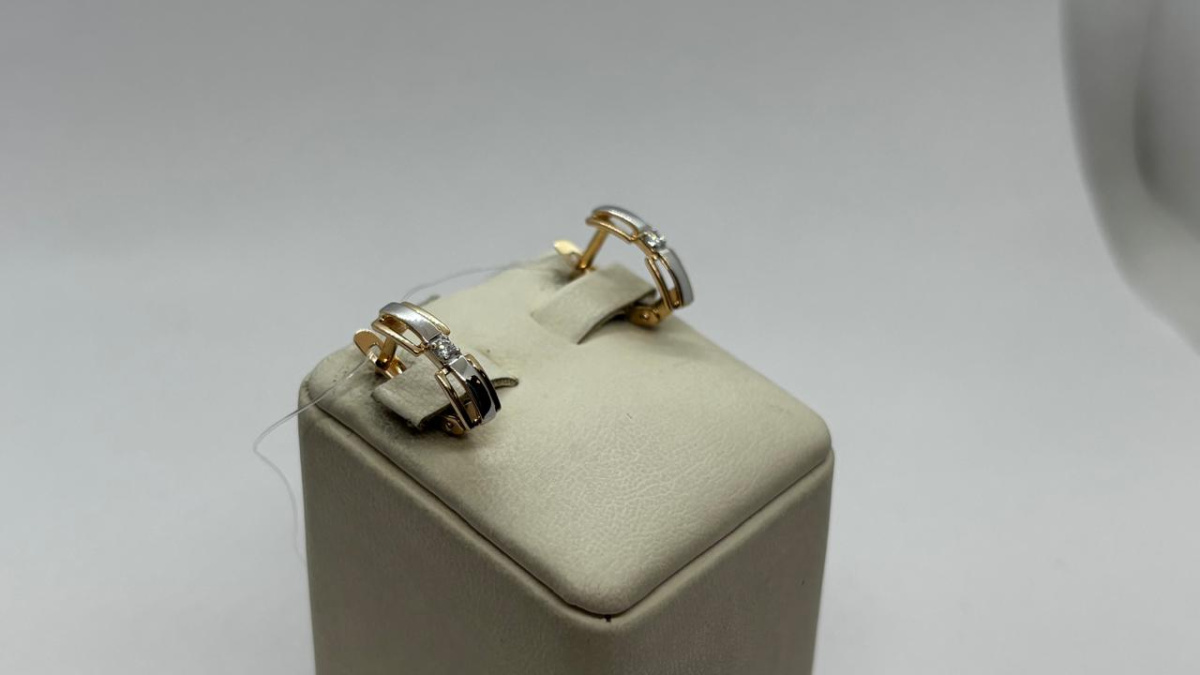 СЕРЬГИ С КАМНЯМИ (Au 585)