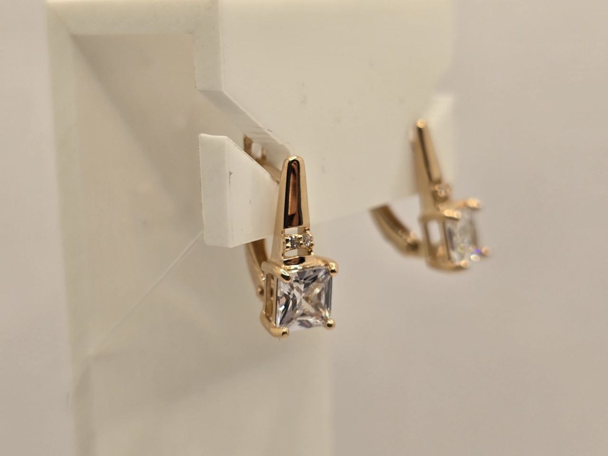 СЕРЬГИ С КАМНЯМИ (Au 585)