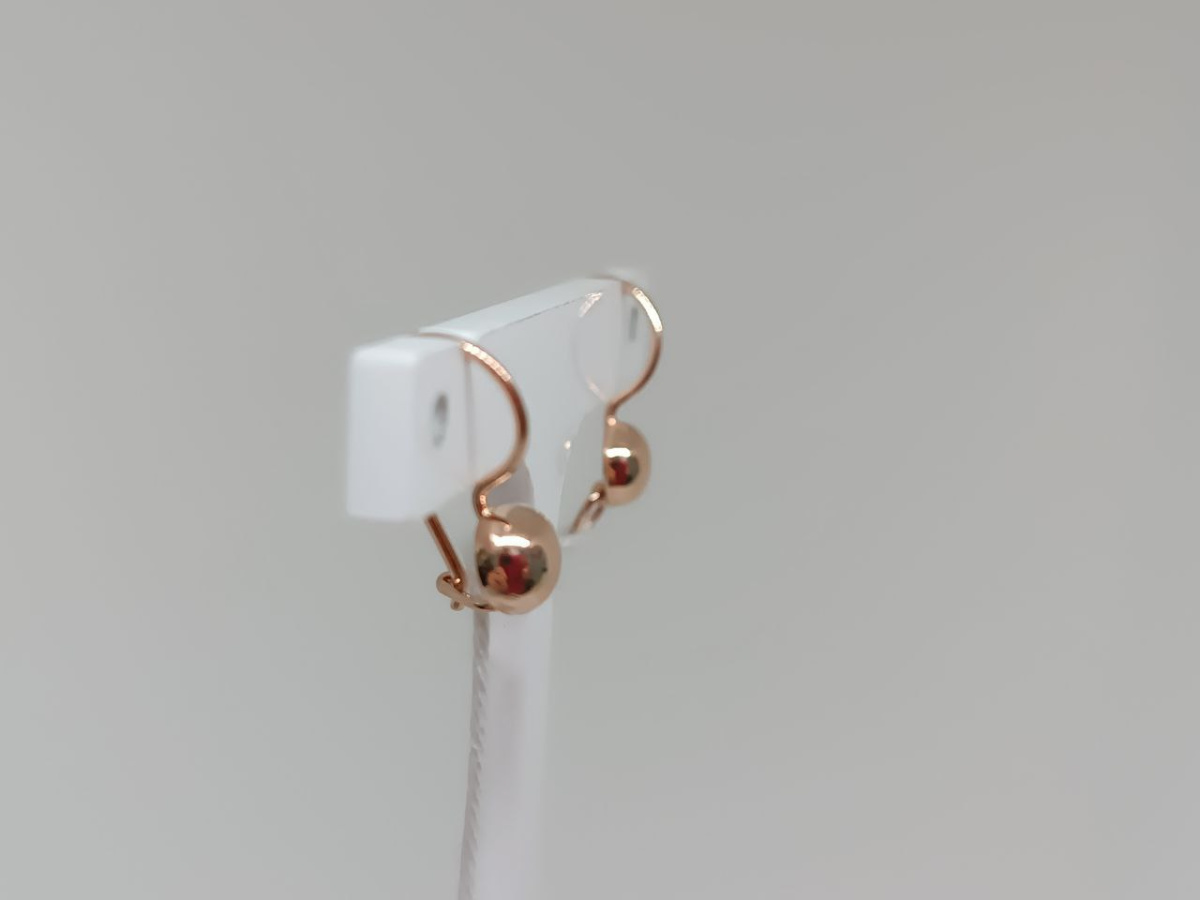 СБКМ585 СЕРЬГИ БЕЗ КАМНЯ (Au 585)