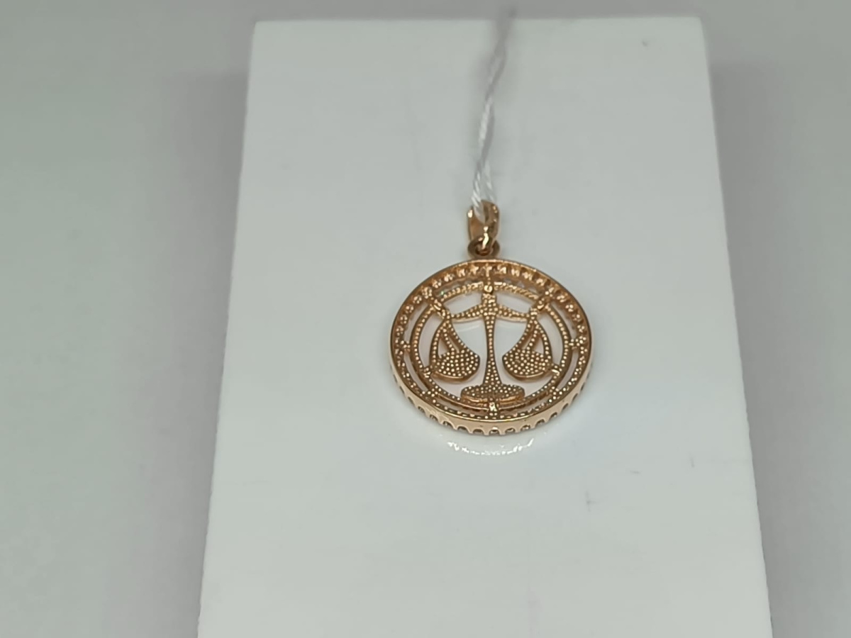 ПОДВЕСКА ЗНАК ЗОДИАКА ВЕСЫ Au 585