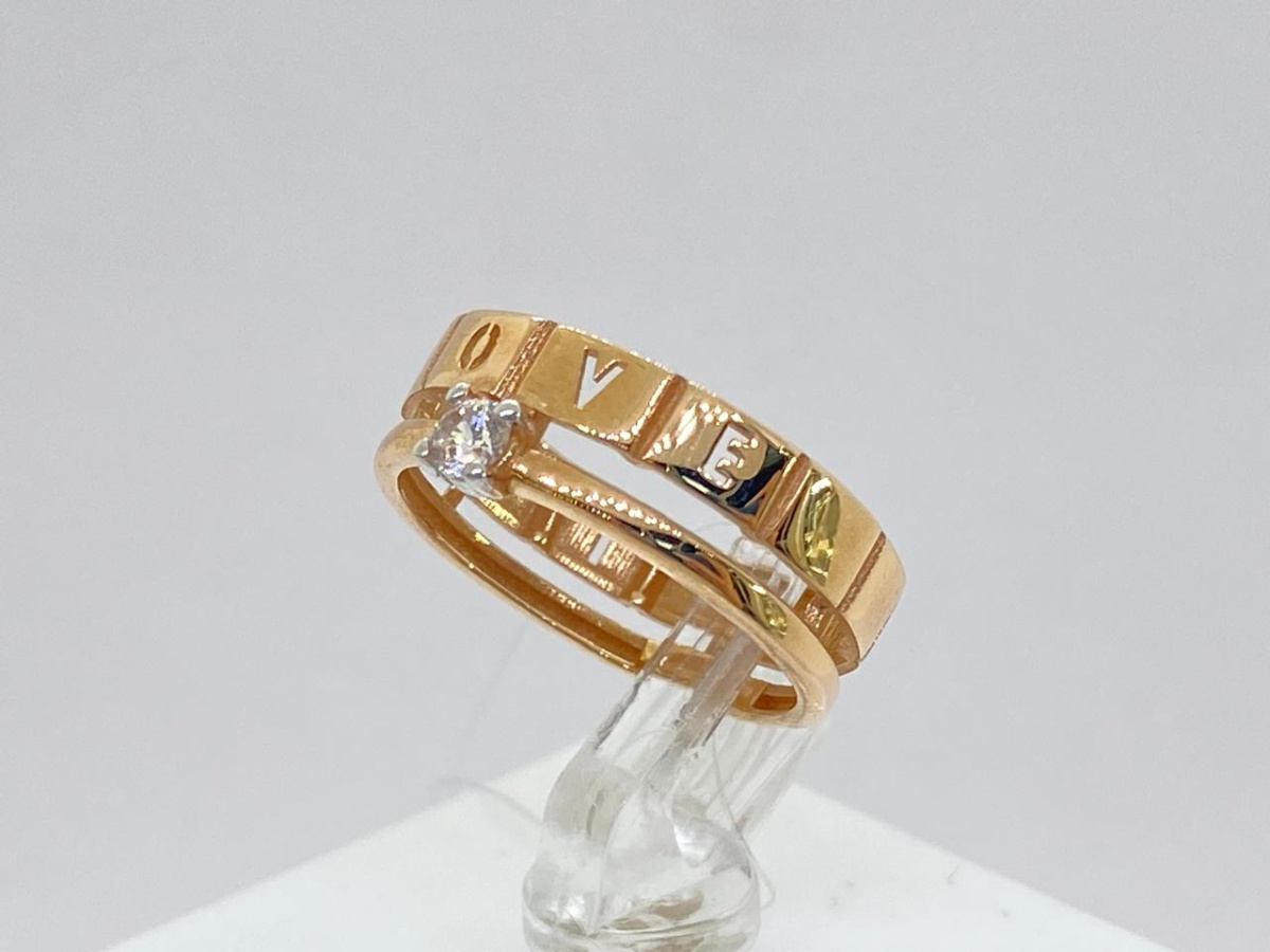 КОЛЬЦО С КАМНЕМ (Au 585)