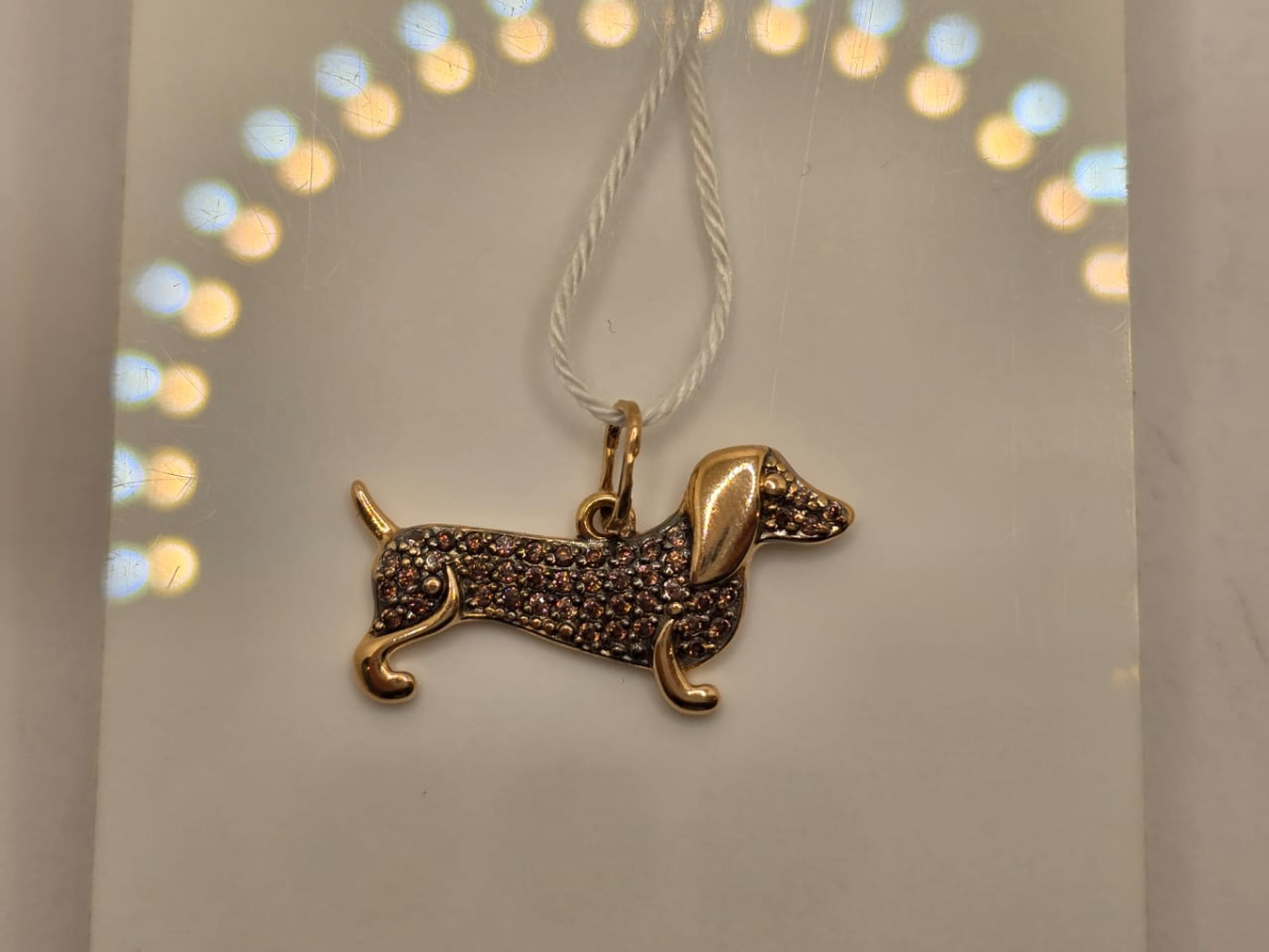 ПОДКМИ585 ПОДВЕСКА С КАМНЯМИ (Au 585)