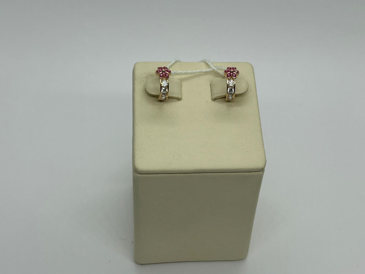 СКМИ585 СЕРЬГИ С КАМНЯМИ (Au 585)