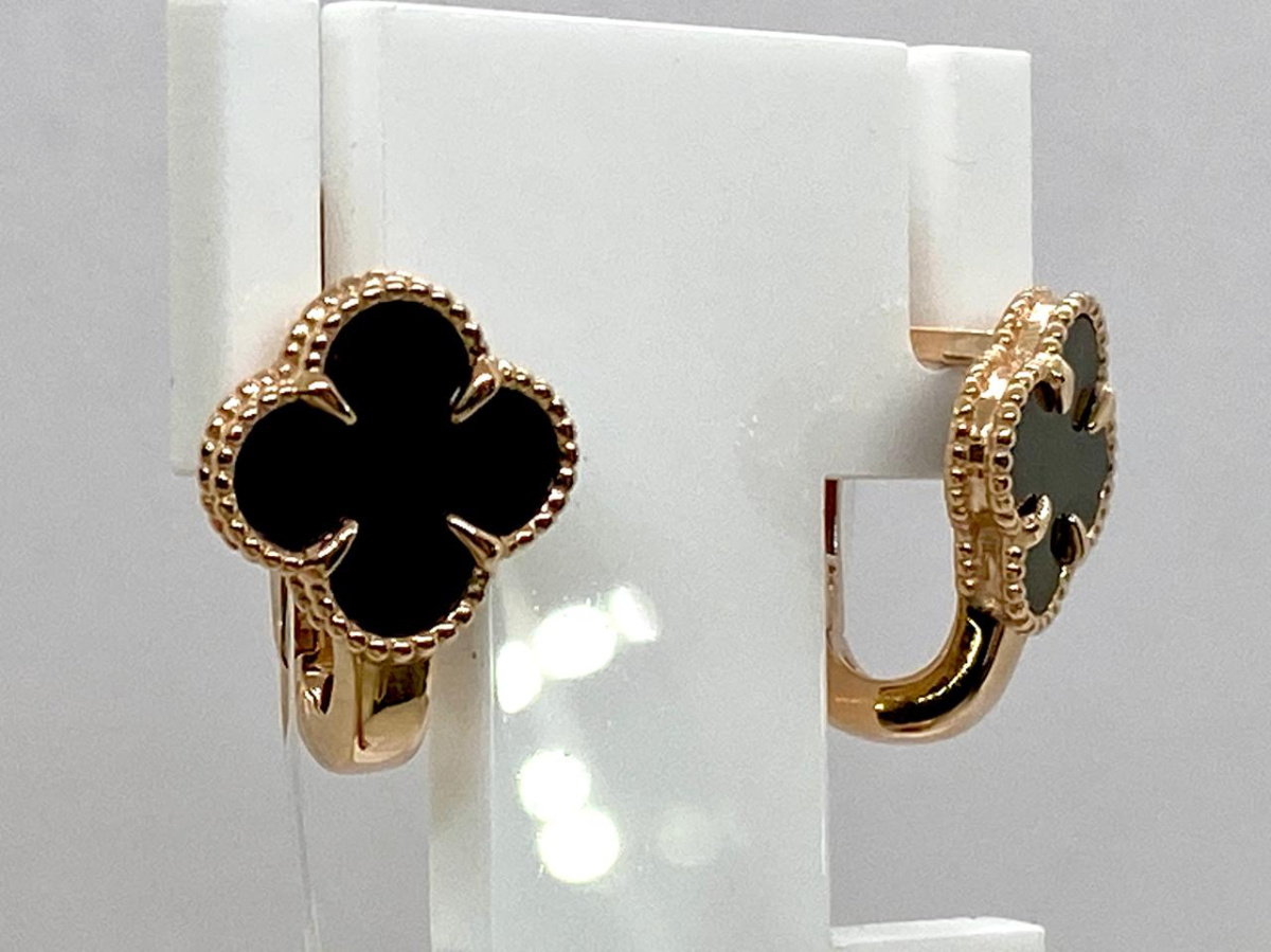 120129 СЕРЬГИ С КАМНЕМ (Au 585)