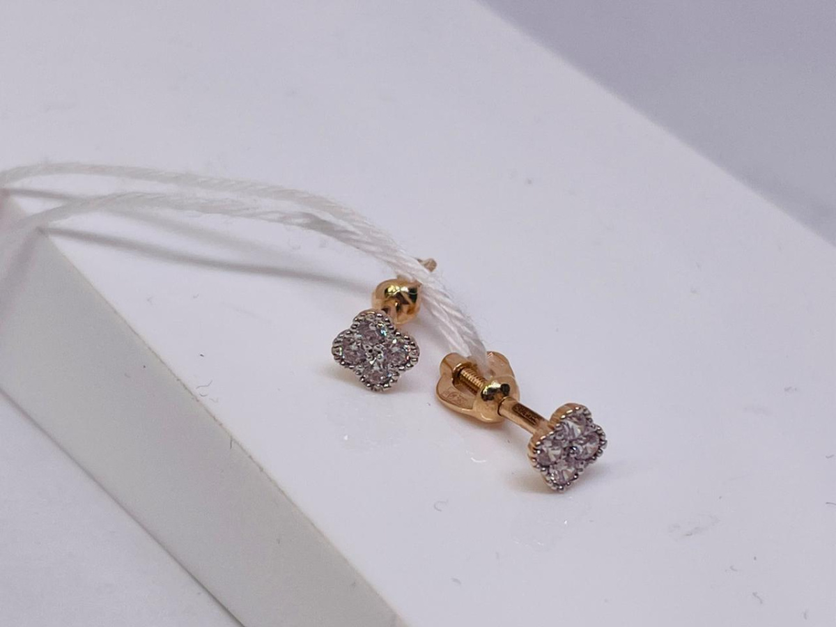 СПУС585 СЕРЬГИ ПУСЕТЫ (Au 585)