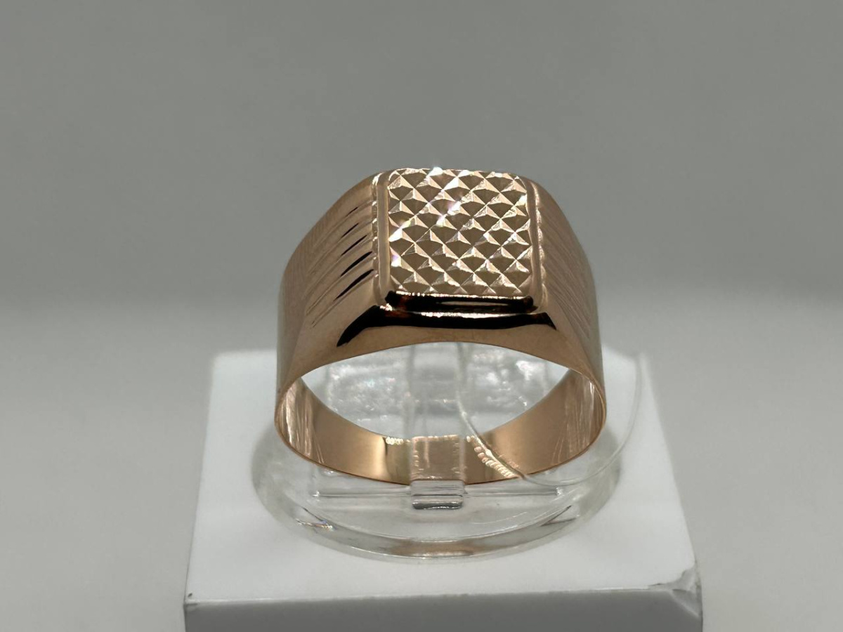 4148а-1 КОЛЬЦО ПЕЧАТКА без камня (Au 585)