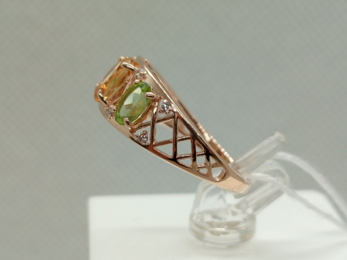 КОЛКМИ585 КОЛЬЦО С КАМНЯМИ (Au 585)