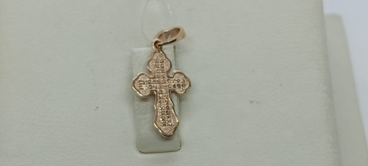 810-00123-10-00-00-00 ПОДВЕСКА КРЕСТ без камня (Au 585) 810-00123-10-00-00-00 ПОДВЕСКА КРЕСТ без камня (Au 585)