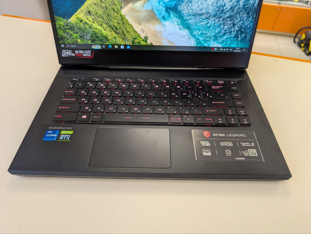 Ноутбук MSI GP66 Leopard; Core i7-11800H, GeForce RTX 3070, 16 Гб, 500 Гб, Нет