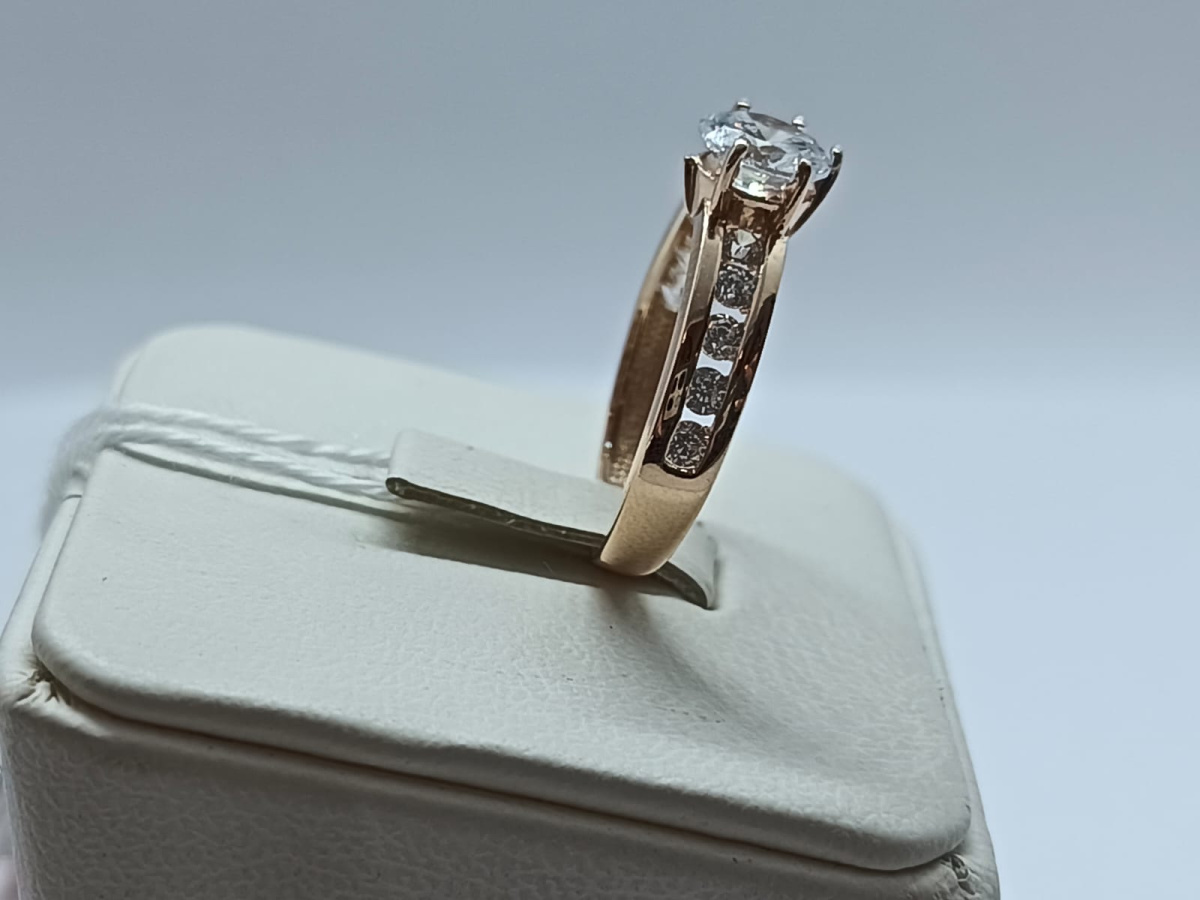 КОЛКМИ585 КОЛЬЦО С КАМНЯМИ (Au 585)