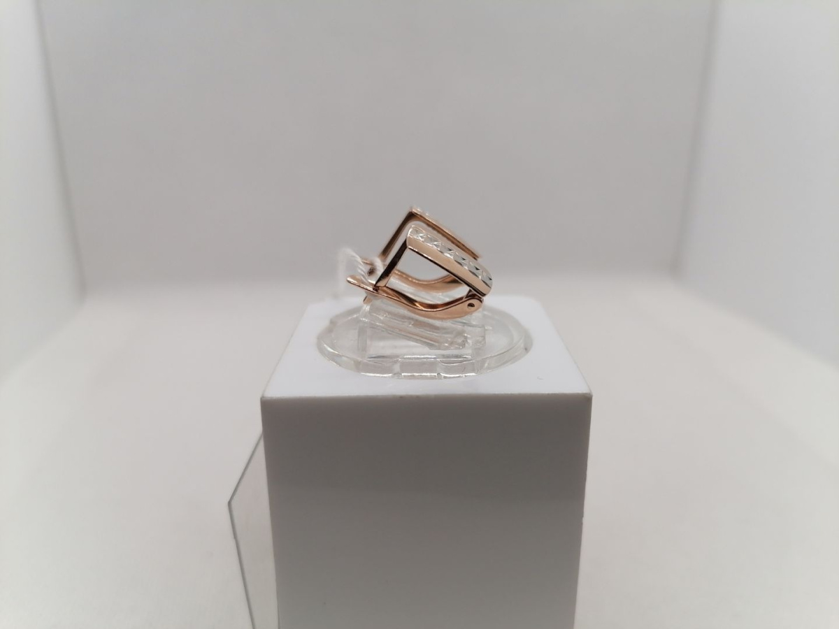 СБКМ585 СЕРЬГИ БЕЗ КАМНЯ (Au 585)