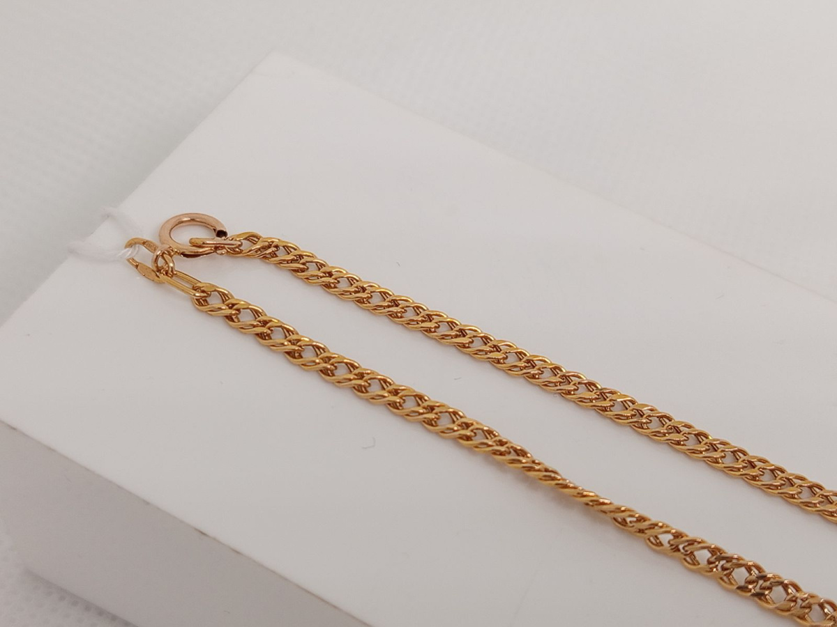 ЦЕПЬ ПОЛНОВЕСНАЯ Ромб двойной (Au 585)