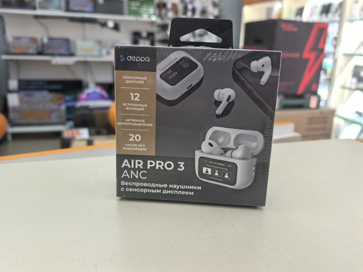 Наушники беспроводные Deppa 44213 Air Pro 3 ANC