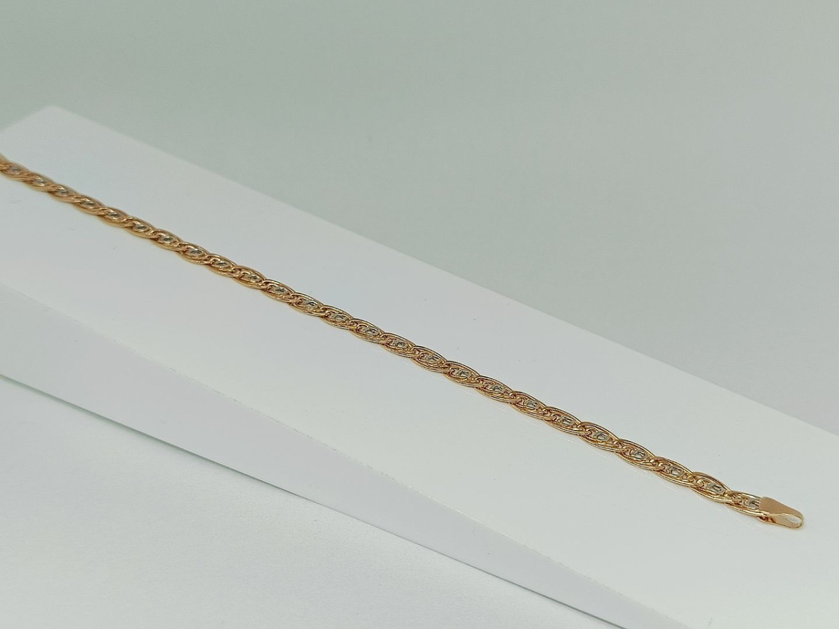 БРАСЛЕТ ПУСТОТЕЛЫЙ Фантазия Au 585