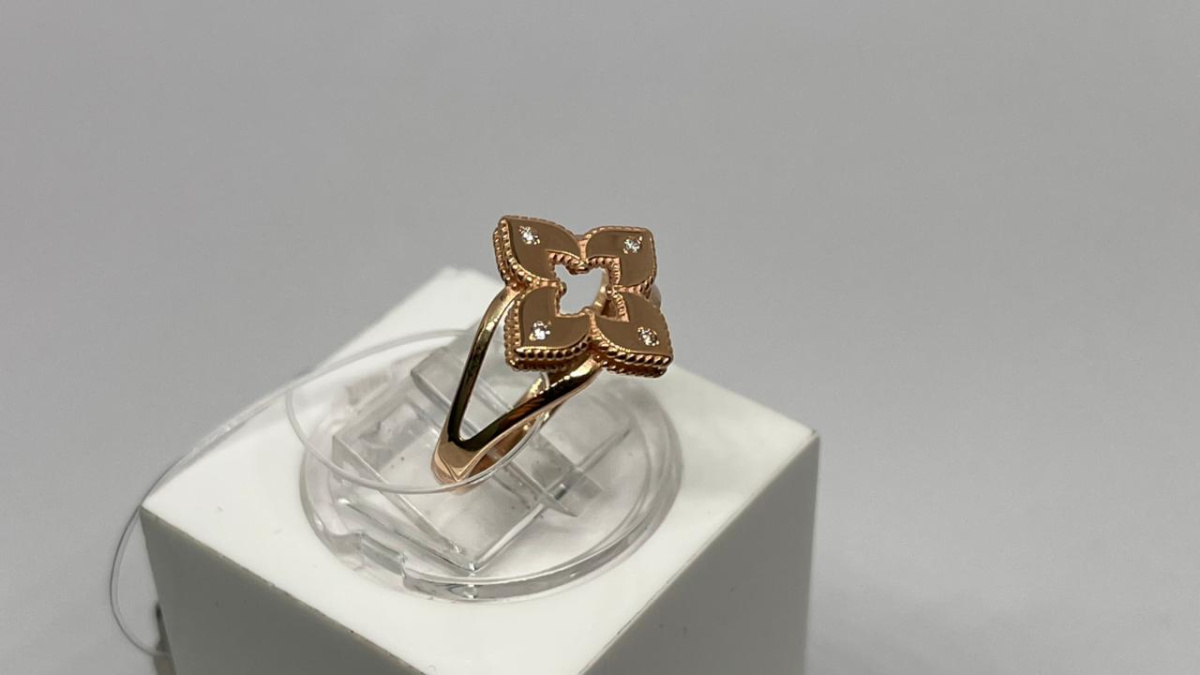 КОЛЬЦО С КАМНЯМИ (Au 585)