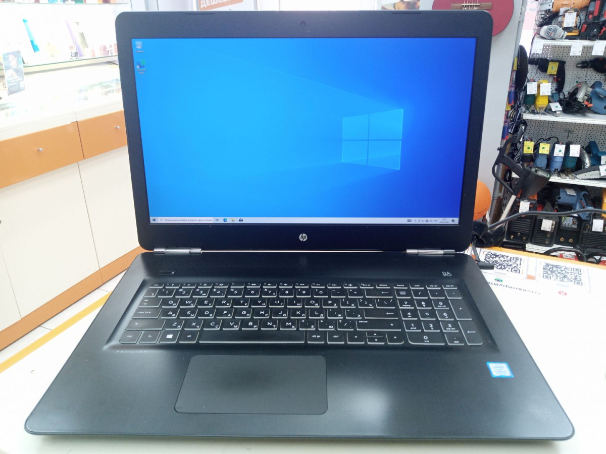 Ноутбук HP; Core i7-8750H, GeForce GTX 1050 Ti, 16 Гб, 250 Гб, 1 Tb