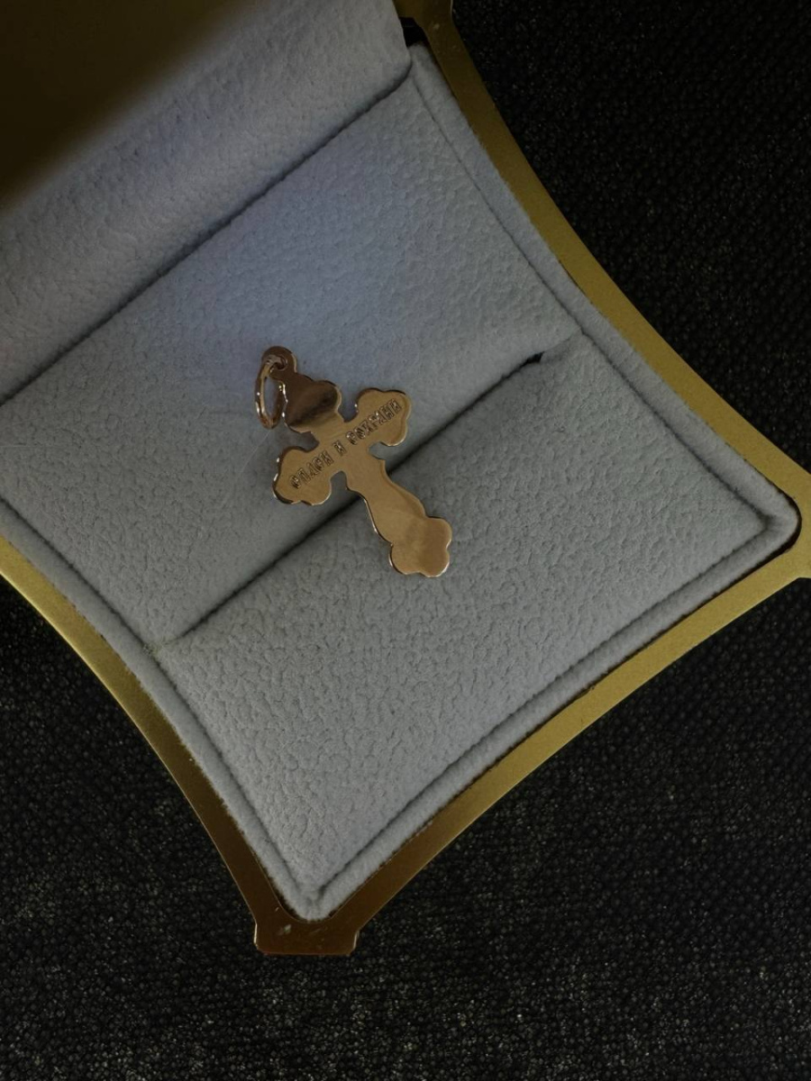 ПОДВЕСКА КРЕСТ без камня (Au 585)