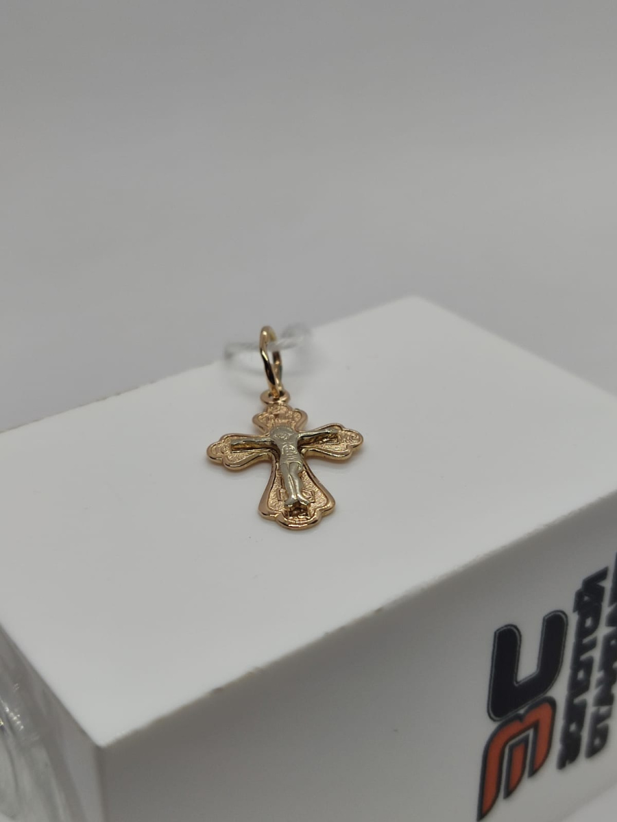 ПОДКБК585 ПОДВЕСКА КРЕСТ БЕЗ КАМНЯ (Au 585)