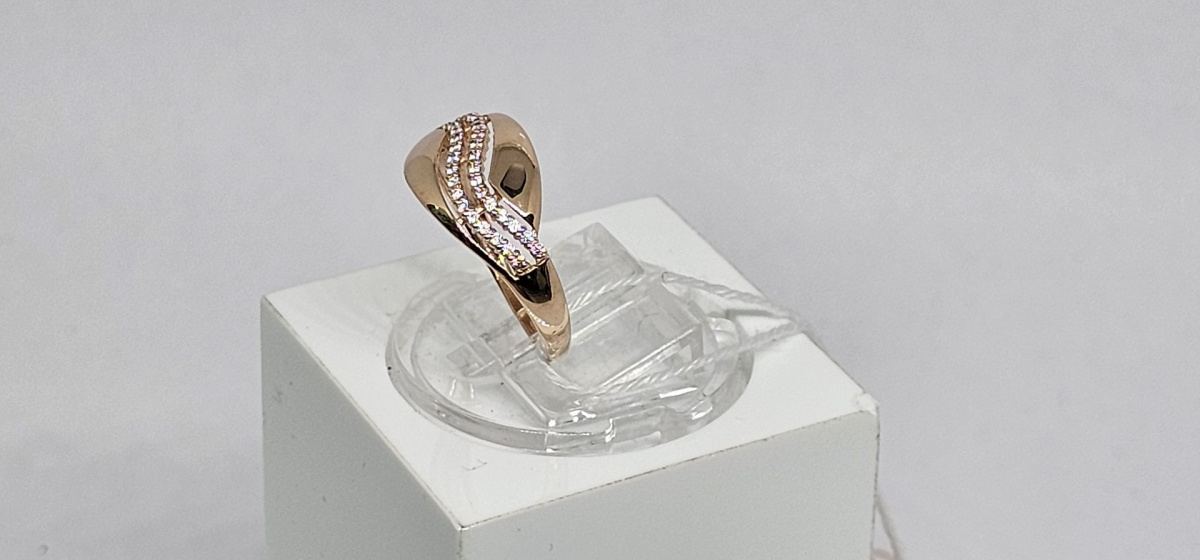 КОЛКМИ585 КОЛЬЦО С КАМНЯМИ (Au 585)