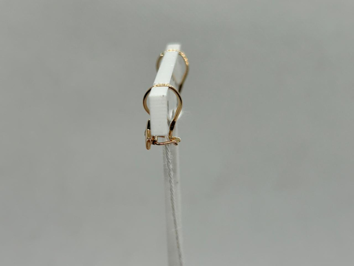 СКМ585 СЕРЬГИ С КАМНЕМ (Au 585)