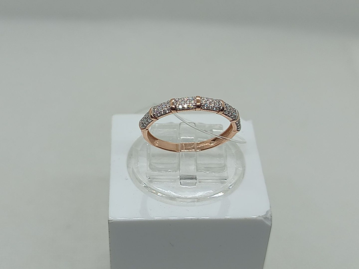 КОЛЬЦО С КАМНЯМИ (Au 585)