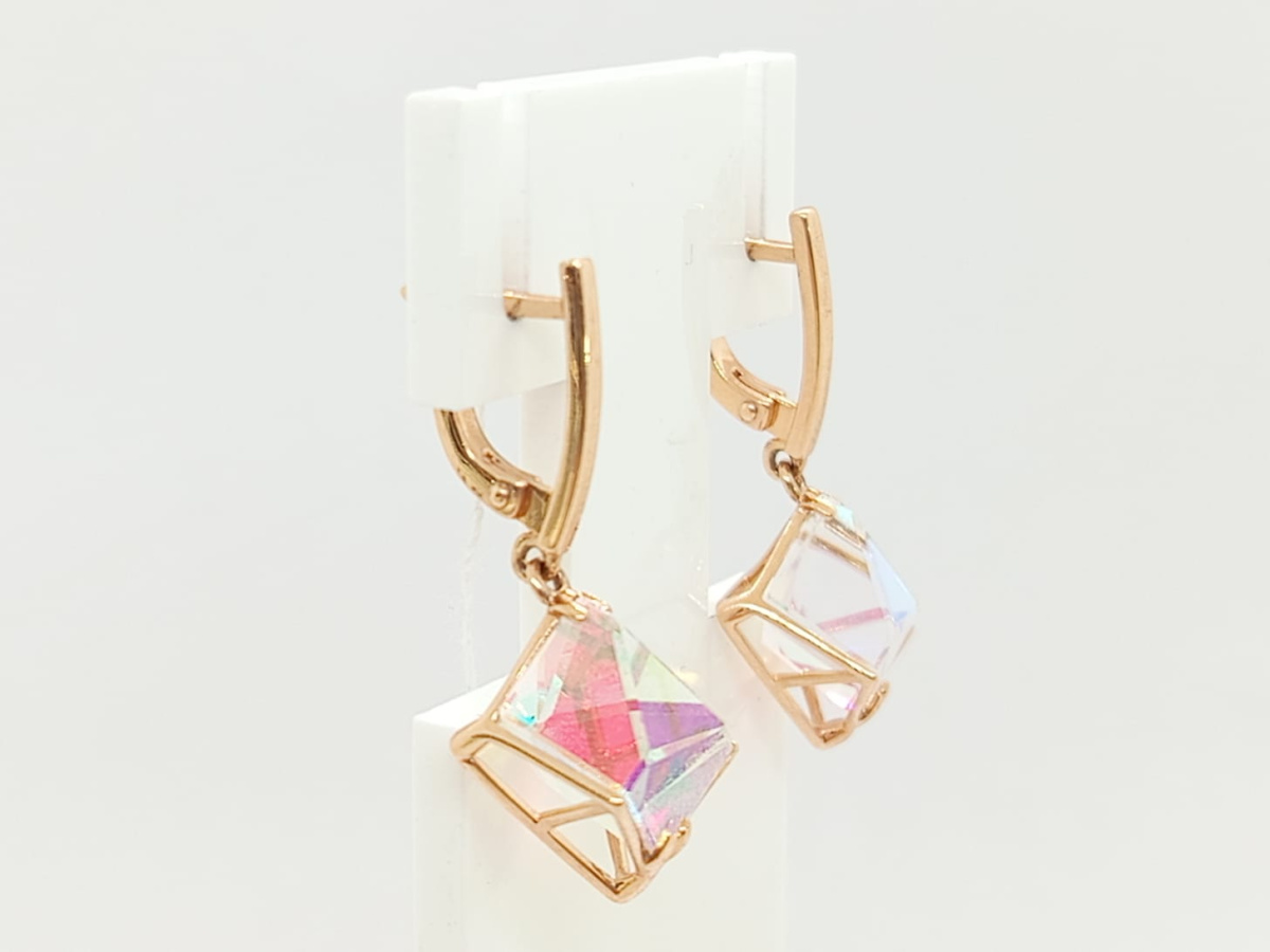 СЕРЬГИ С КАМНЕМ (Au 585)