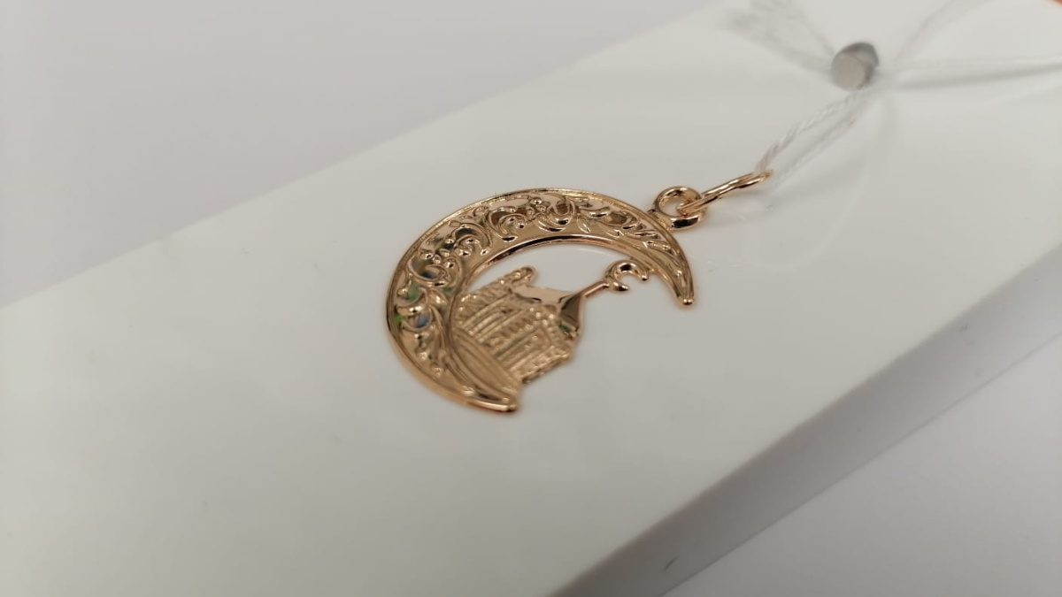 ПОДМБК585 ПОДВЕСКА МЕЧЕТЬ БЕЗ КАМНЯ (Au 585)