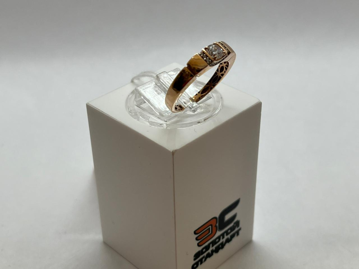 КОЛКМИ585 КОЛЬЦО С КАМНЯМИ (Au 585)