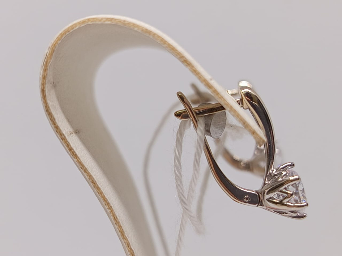 СЕРЬГИ С КАМНЕМ (Au 585)