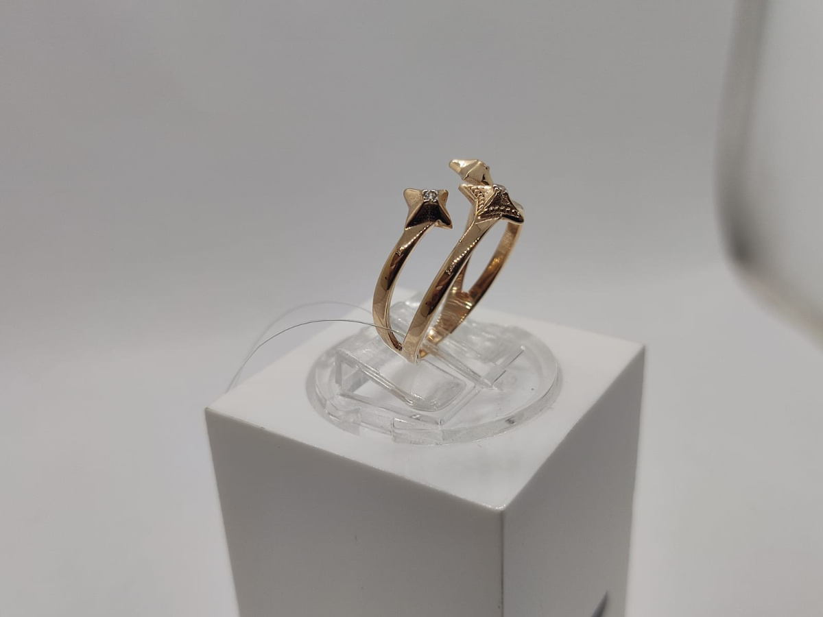 КОЛЬЦО С КАМНЯМИ (Au 585)