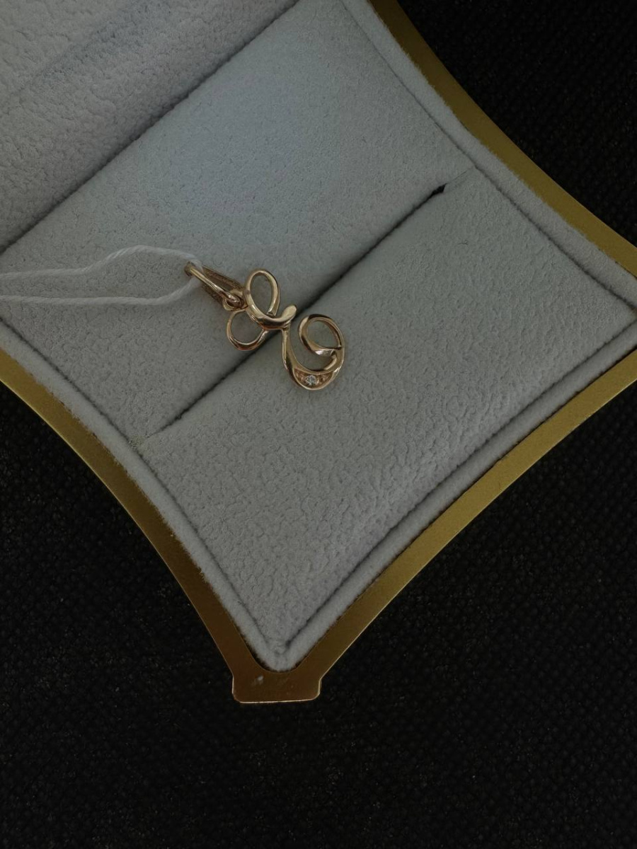 ПОДВЕСКА БУКВА Е Au 585