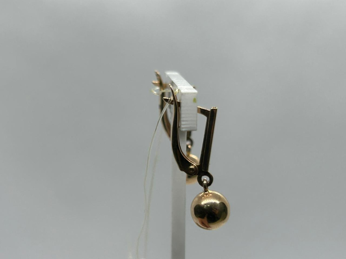 СЕРЬГИ БЕЗ КАМНЯ (Au 585)