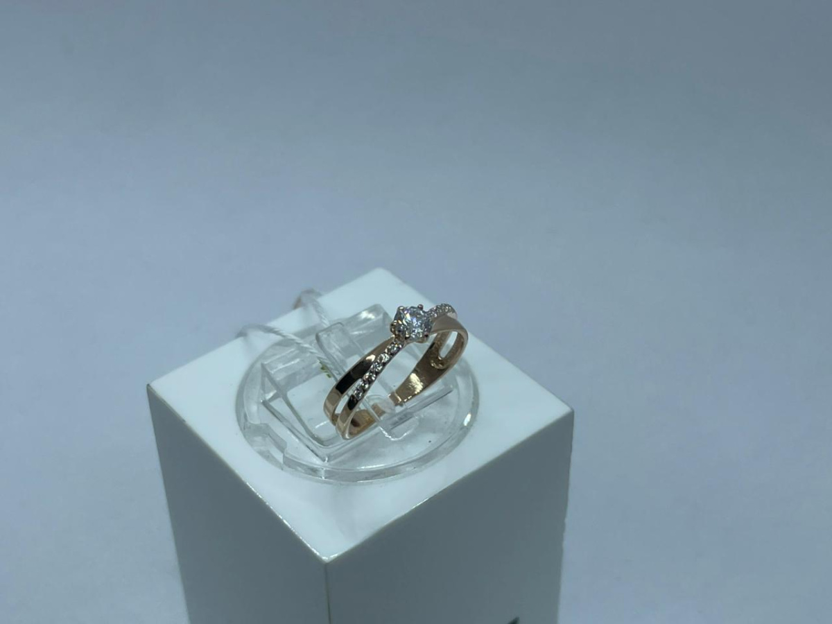 КОЛКМИ585 КОЛЬЦО С КАМНЯМИ (Au 585)