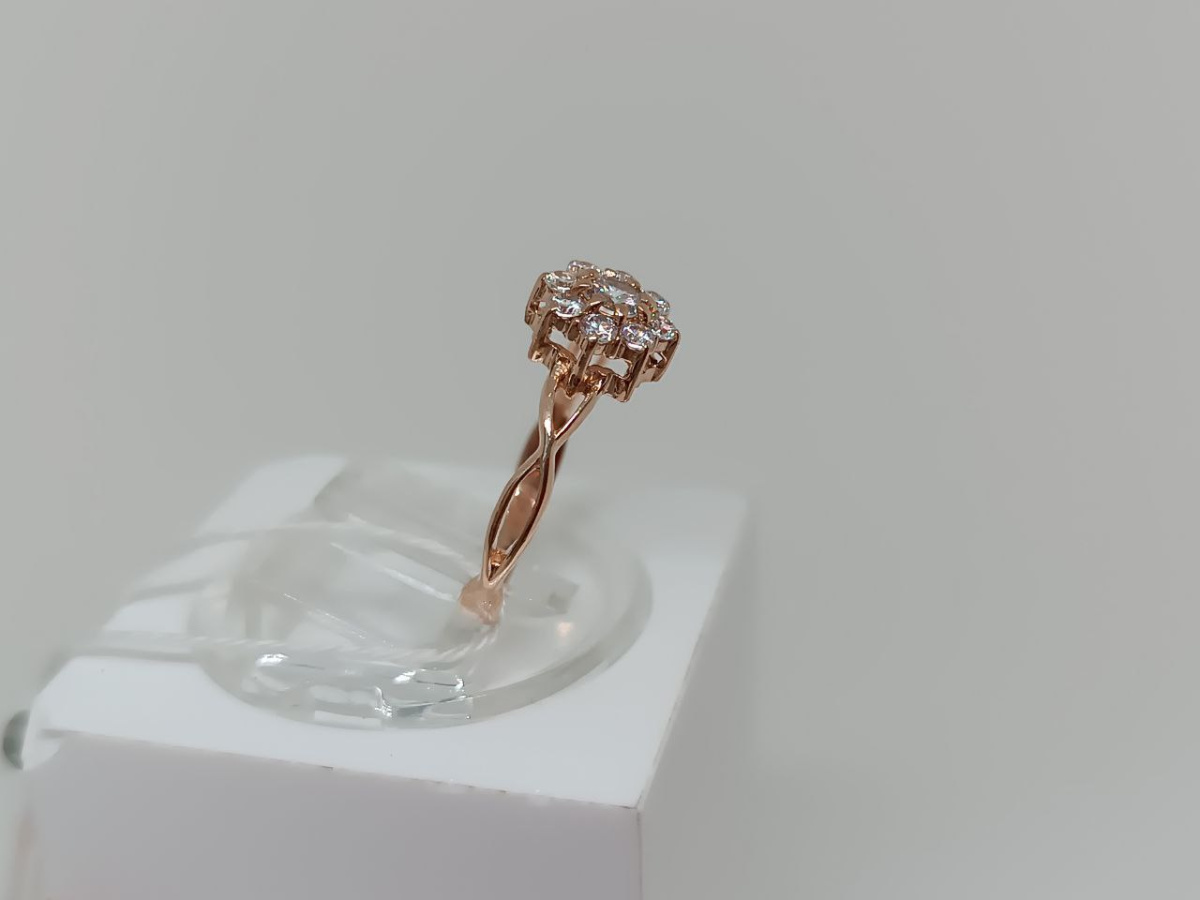 КОЛКМИ585 КОЛЬЦО С КАМНЯМИ (Au 585)