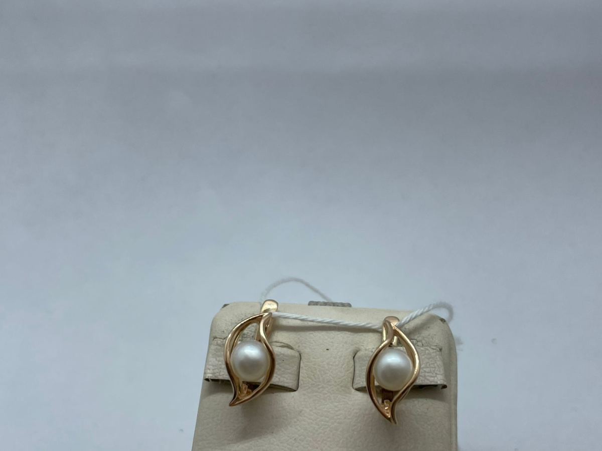 СЕРЬГИ С КАМНЕМ (Au 585)