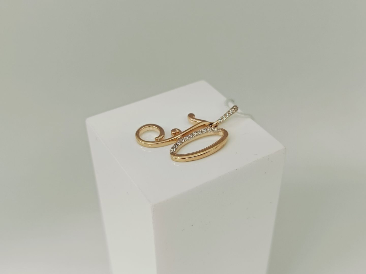 ПОДВЕСКА БУКВА Ю Au 585