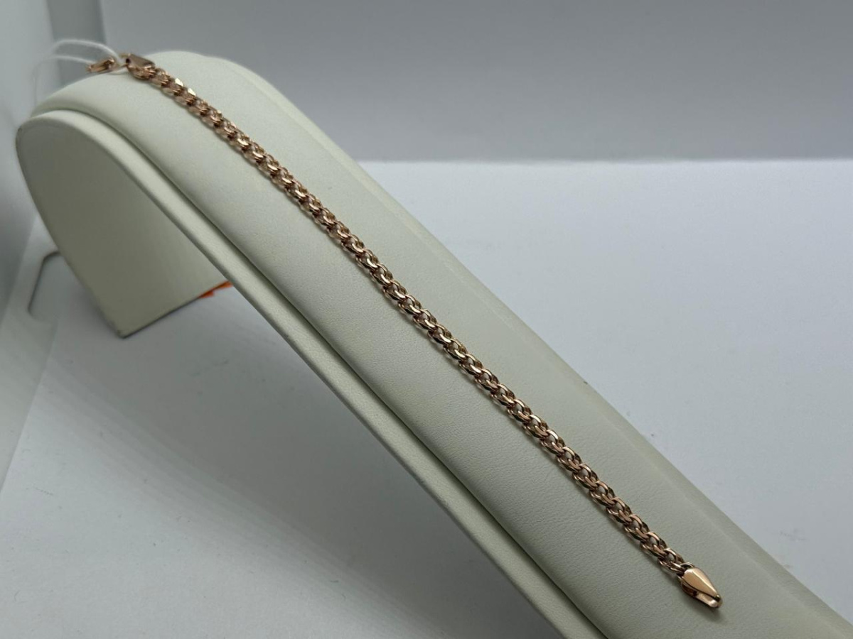 БЛБ585 БРАСЛЕТ ПОЛНОВЕСНЫЙ Бисмарк (Au 585)