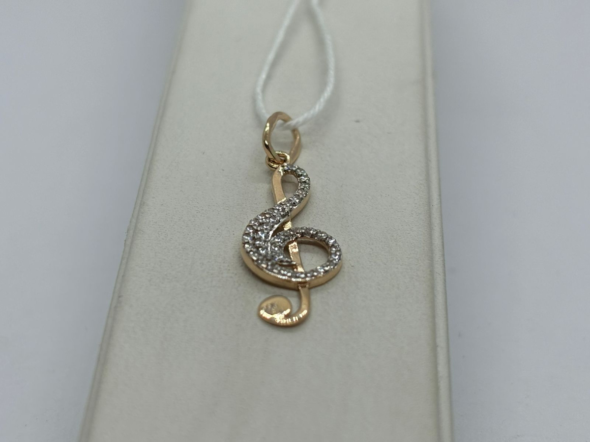 ПОДКМИ585 ПОДВЕСКА С КАМНЯМИ (Au 585)