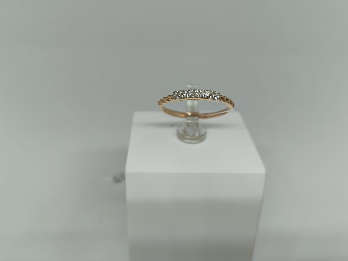 КОЛЬЦО С КАМНЯМИ (Au 585)