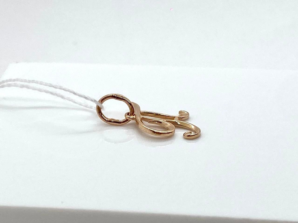 ПОДВЕСКА БУКВА П без камня (Au 585)