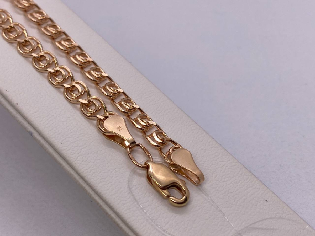 7080270-19 БРАСЛЕТ ПОЛНОВЕСНЫЙ Лав (Au 585)